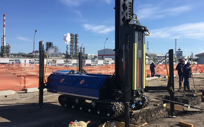 Забивка свай на объекте ЛУКОЙЛ-Нижегороднефтеоргсинтез Кстовский р-он