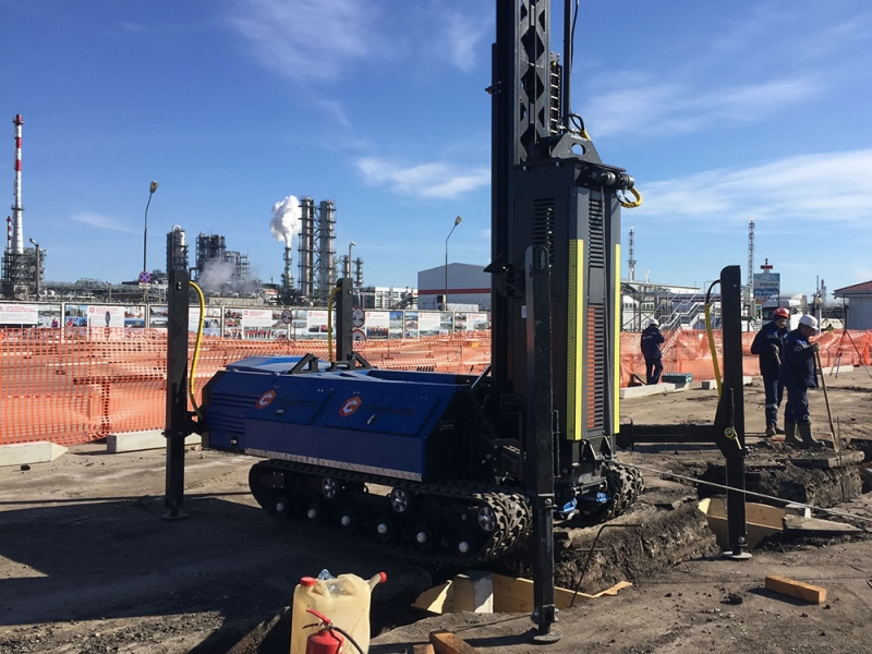 Забивка свай на объекте ЛУКОЙЛ-Нижегороднефтеоргсинтез Кстовский р-он