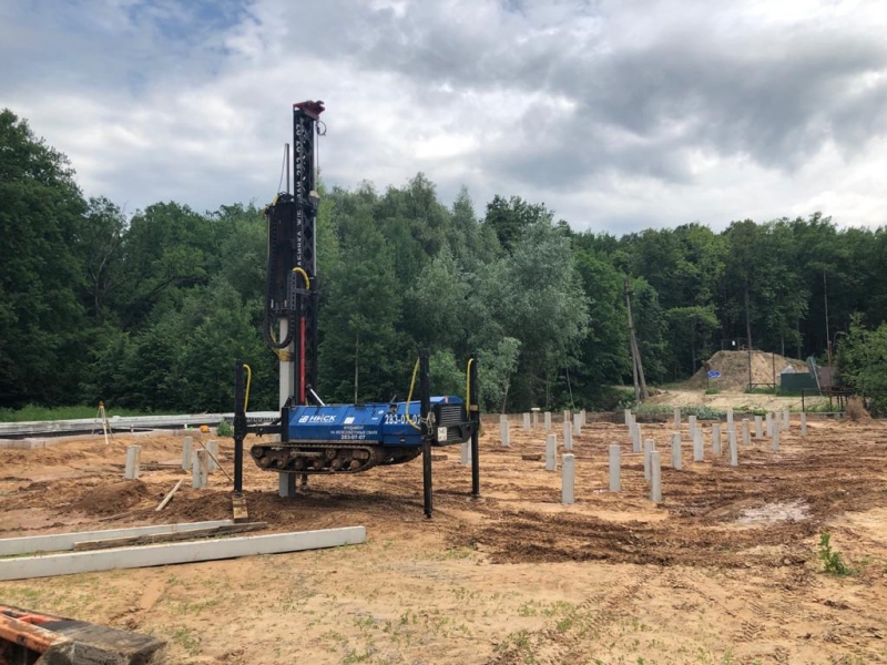 Забивка свай С50.20-3-211шт. Пос. Октябрьский, Борский район