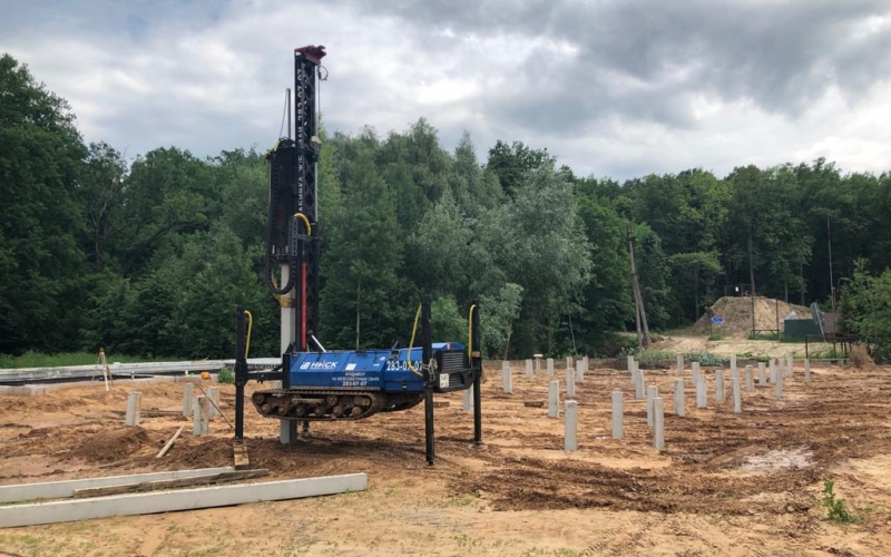 Забивка свай С50.20-3-211шт. Пос. Октябрьский, Борский район